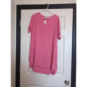 Small NWT pink oversized tshirt dress